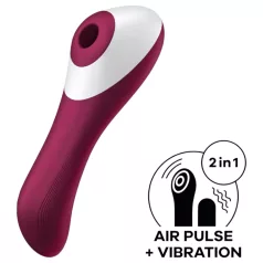   Satisfyer Dual Crush - вибратор за вагина и клитор - акумулаторен - червен