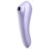 Satisfyer Dual Pleasure - интелигентен 2в1 вибратор с въздушни вълни (лилав)