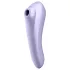 Satisfyer Dual Pleasure - вибратор с въздушни вълни и клитор стимулатор - лилав