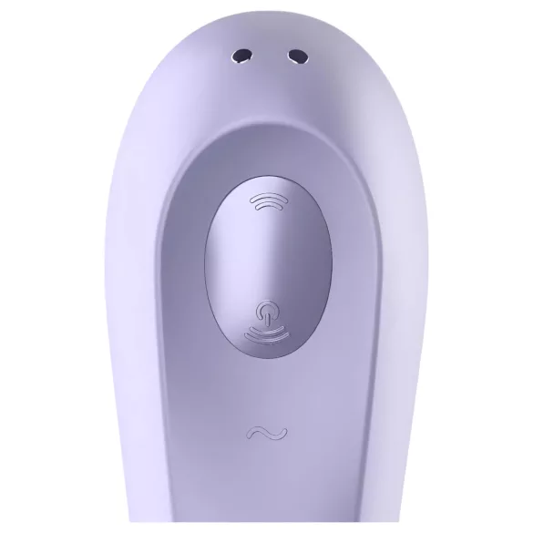 Satisfyer Dual Pleasure - вибратор с въздушни вълни и клитор стимулатор - лилав