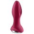 Satisfyer Rotator Plug 2 - анален вибратор с перли - акумулаторен - червен