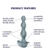 Satisfyer Lolli-Plug 2 - анален вибратор с вибрации, акумулаторен, водоустойчив