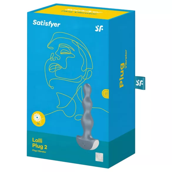 Satisfyer Lolli-Plug 2 - анален вибратор с вибрации, акумулаторен, водоустойчив