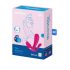 Satisfyer Top Secret Plus - умен 3-върхов вибратор (розов)