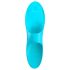Satisfyer Teaser - водоустойчив пръстов вибратор, турско синьо