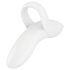 Satisfyer Смел Любовник - акумулаторен, водоустойчив пръстов вибратор (бял)