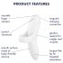 Satisfyer Смел Любовник - акумулаторен, водоустойчив пръстов вибратор (бял)