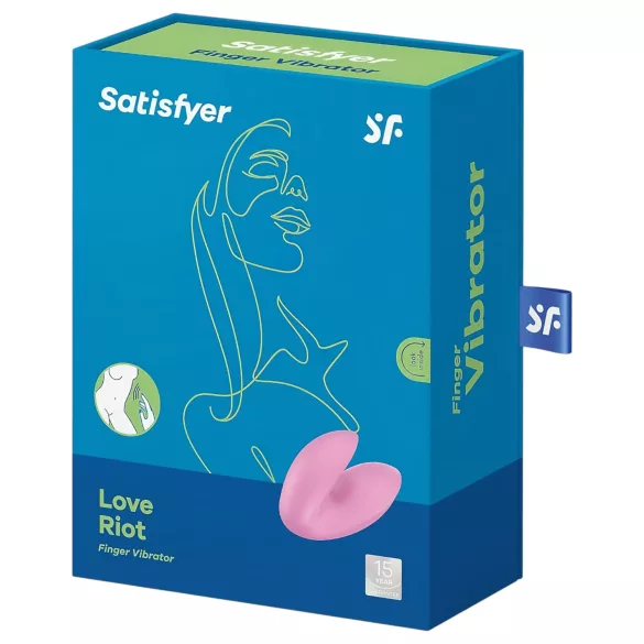Satisfyer Love Riot - акумулаторен, водоустойчив вибратор за пръст (розов)
