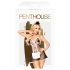 Penthouse - еротичен костюм прислужница 3 части - черно-бял