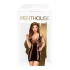 Penthouse Juicy Poison - секси мини рокля с презрамки - черна - XL