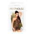 Penthouse Bombshell - блестяща прозрачна рокля и прашки (черни)