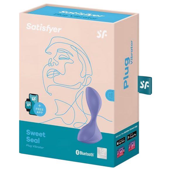 Satisfyer Sweet Seal - умен анален вибратор (лилаво)