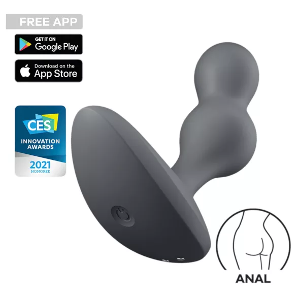 Satisfyer Deep Diver - анален вибратор с управление чрез приложение (сив)