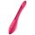 Satisfyer Elastic Joy - акумулаторен, гъвкав вибратор за двойки (червен)