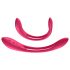 Satisfyer Elastic Joy - акумулаторен, гъвкав вибратор за двойки (червен)