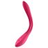 Satisfyer Elastic Joy - акумулаторен, гъвкав вибратор за двойки (червен)