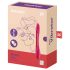 Satisfyer Elastic Joy - акумулаторен, гъвкав вибратор за двойки (червен)