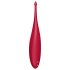 Satisfyer Twirling Fun - акумулаторен, водоустойчив клиторен вибратор (червен)
