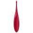Satisfyer Twirling Fun - акумулаторен, водоустойчив клиторен вибратор (червен)