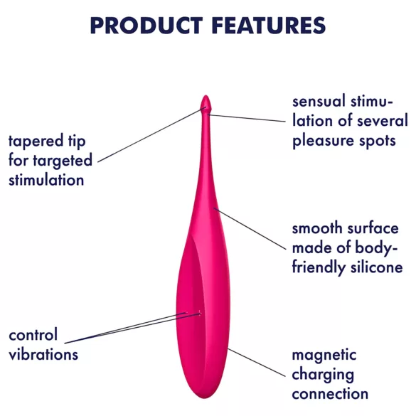 Satisfyer Twirling Fun - клиторен вибратор - презареждащ се, водоустойчив, розов