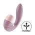 Satisfyer Supernova - акумулаторен 2в1 вибратор с въздушни вълни (розов)