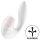 Satisfyer Supernova - акумулаторен, въздушен 2в1 вибратор (бял)