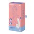 Satisfyer Supernova - акумулаторен, въздушен 2в1 вибратор (бял)