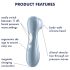 Satisfyer Pro 2 Gen2 - презареждащ клиторен стимулатор с въздушни вълни (Син)