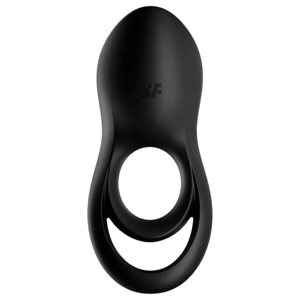 Satisfyer Legendary Duo - вибриращ пенис пръстен с акумулатор - черен