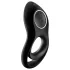 Satisfyer Legendary Duo - вибриращ пенис пръстен с акумулатор - черен