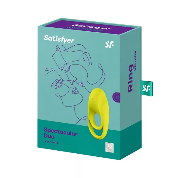Satisfyer Spectacular - водоустойчив, вибриращ пръстен за пенис (жълт)