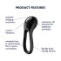Satisfyer Majestic Duo – акумулаторен, водоустойчив пенис ринг (черен)