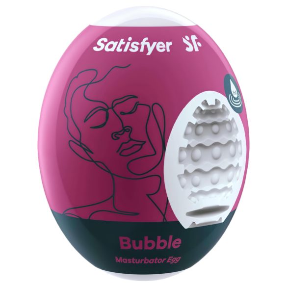 Satisfyer Egg Bubble - мастурбатор яйце - силикон - 1 брой