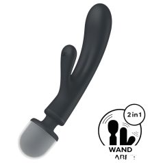   Satisfyer Triple Lover - вибратор за G-точка и масаж - сребрист