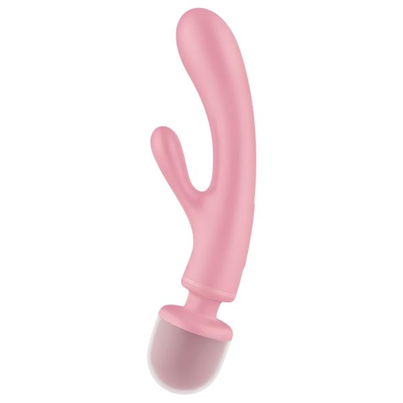 Satisfyer Triple Lover - вибратор за G-точка и масаж - розов