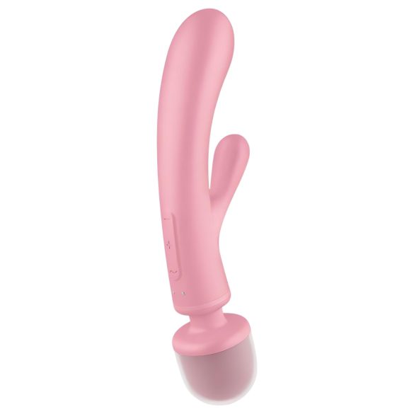 Satisfyer Triple Lover - вибратор за G-точка и масаж - розов