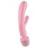 Satisfyer Triple Lover - G-точка и масажиращ вибратор (розов)