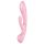 Satisfyer Triple Oh - акумулаторен вибратор с клиторна приставка (розов)