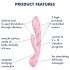 Сексуален стимулатор Satisfyer Triple Oh с клиторен накрайник (розов)