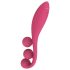Satisfyer Tri Ball 1 - акумулаторен, многофункционален вибратор (червен)