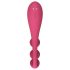 Satisfyer Tri Ball 1 - акумулаторен, многофункционален вибратор (червен)