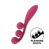 Satisfyer Tri Ball 1 - акумулаторен, многофункционален вибратор (червен)