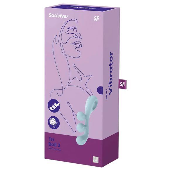 Satisfyer Tri Ball 2 - многофункционален вибратор - мента