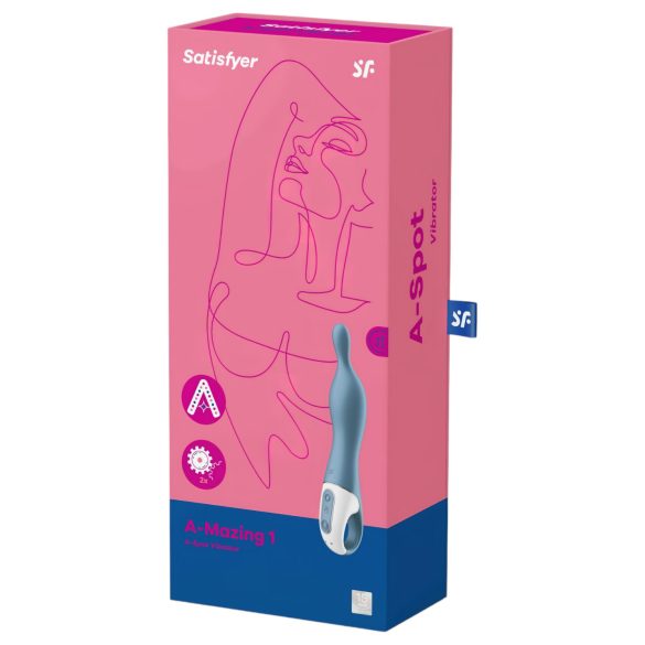 Satisfyer A-Mazing 1 - вибратор за A-точка - презареждащ се - син