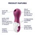 Satisfyer Lucky Libra - въздушно-вълнов клитор стимулатор (лилав цвят)