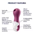 Satisfyer Lucky Libra - вибратор с въздушни вълни за клитор - лилав