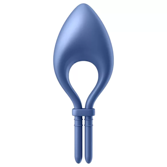 Satisfyer Bullseye - вибриращ пръстен за пенис с управление чрез приложение, за мъже (син)