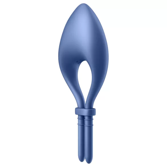Satisfyer Bullseye - вибриращ пръстен за пенис с управление чрез приложение, за мъже (син)