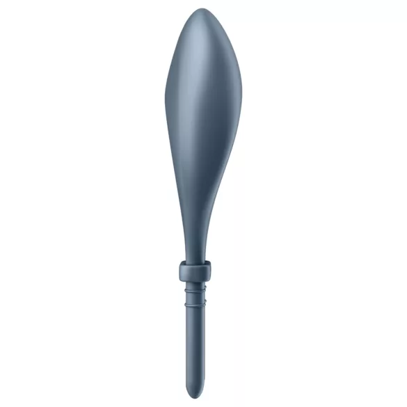 Satisfyer Bullseye - вибриращ пенис пръстен с управление през телефон - сив