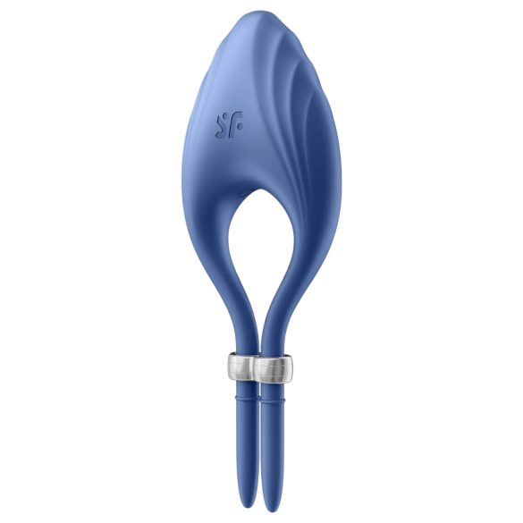 Satisfyer Duelist - вибрационен пръстен за пенис с акумулатор (син)